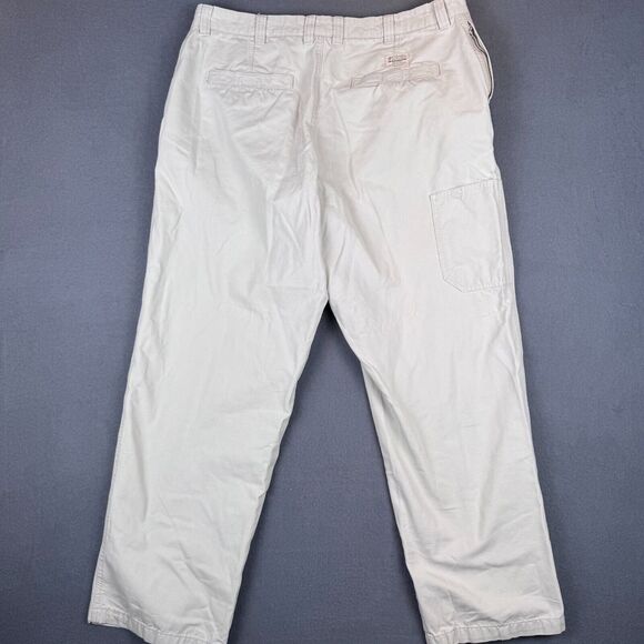 Columbia Mens 38x30 Sand White Utility Cargo Pants Cotton Polyester ROC AM8142 - Picture 3 of 11